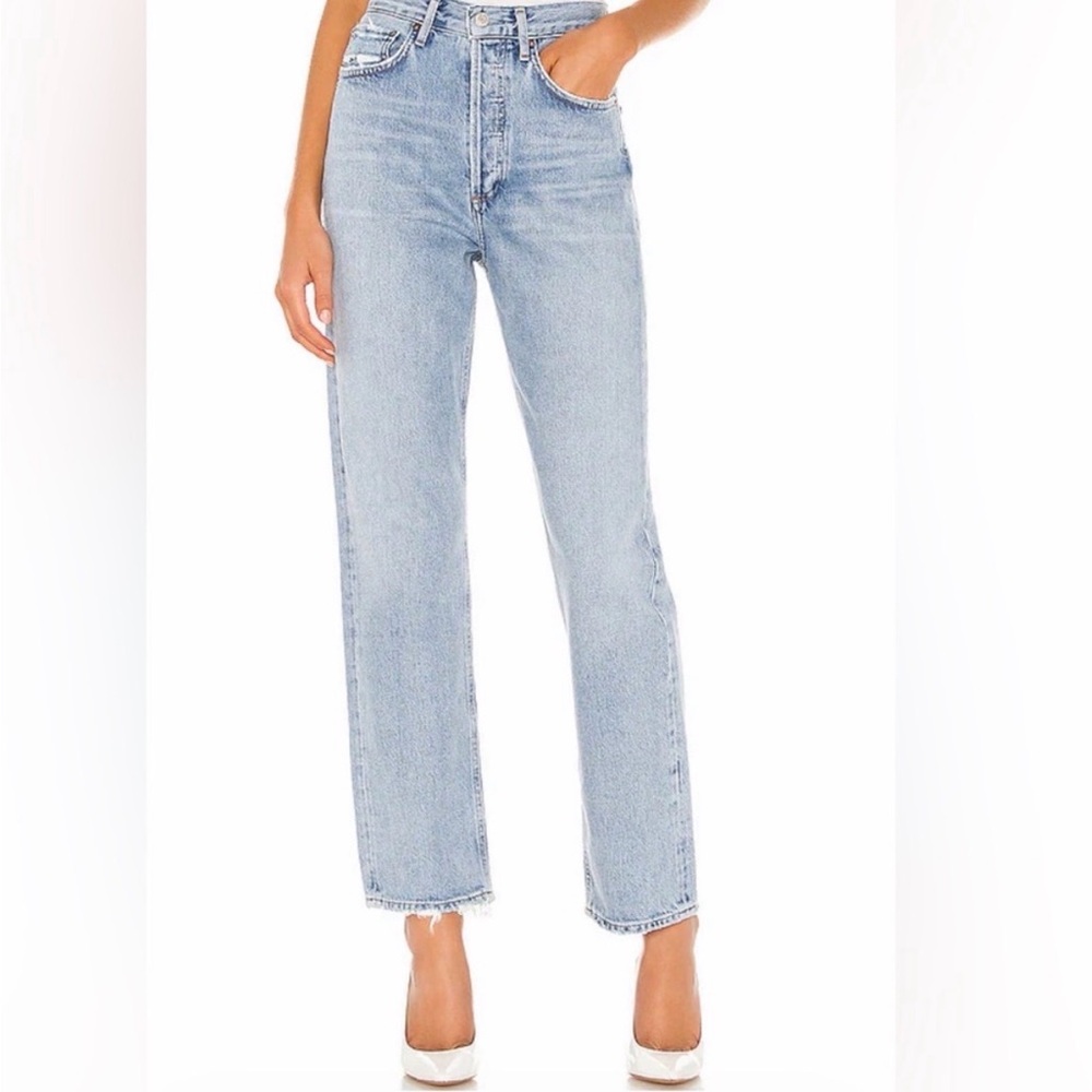 AGOLDE 90's Mid Rise Loose Fit Jeans in the wash "Snapshot"- Like new